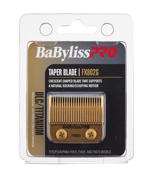 BaBylissPRO Replacement Taper Clipper Blades - Compatible with FX870, FX825, FX673 | Precision Cutting