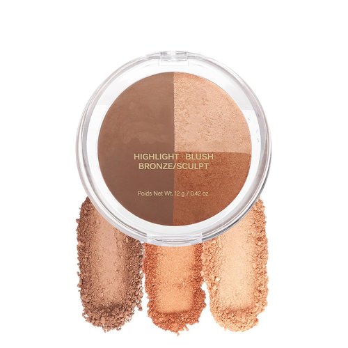 Baked Blush | 3-in-1 Contour Palette by Baked Blush - Satin Silky Smooth Makeup Powder (003-Medium)