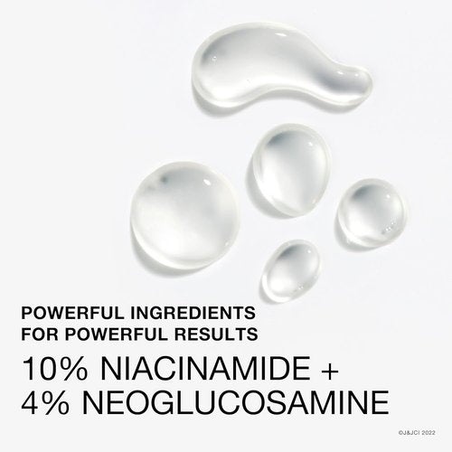 Neutrogena Resurfacing Serum - 10% Niacinamide & 4% Neoglucosamine for Acne-Prone Skin | Fragrance-Free, 1 fl. oz