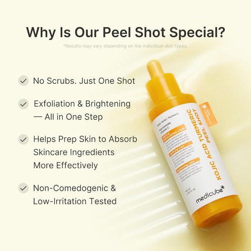 Medicube Peel Shot Exfoliating Serum - Gentle BHA, LHA, PHA Formula for Dull Skin | 2.7 fl. oz.