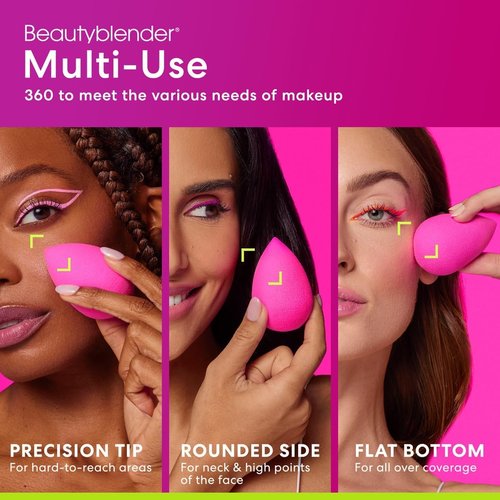 Beautyblender® Original Pink Makeup Sponge - Super-Soft Foam for Flawless Blending | Reusable & Vegan