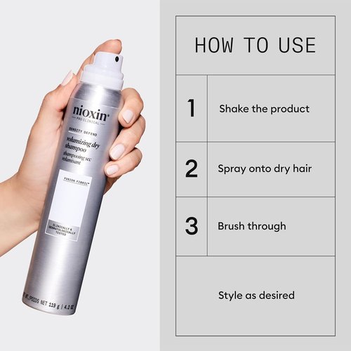 Nioxin Density Defend Volumizing Dry Shampoo - Boosts Hair Density & Adds Instant Fullness | 4.2 Fl Oz