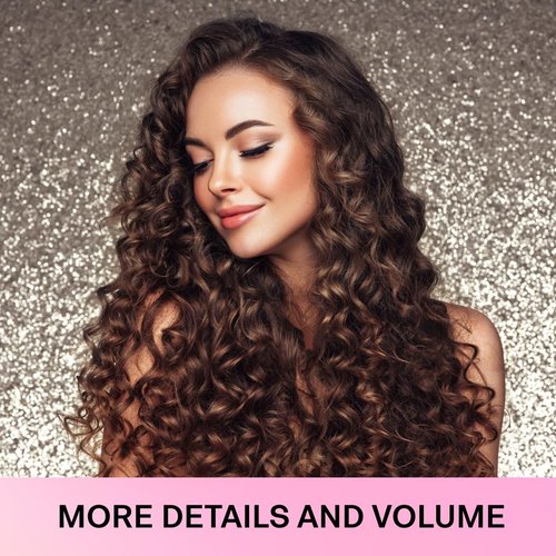 Lanzhire No Heat Overnight Curling Headband for Long and Short Hair - Thin Heatless Curlers to Sleep In (Black)
