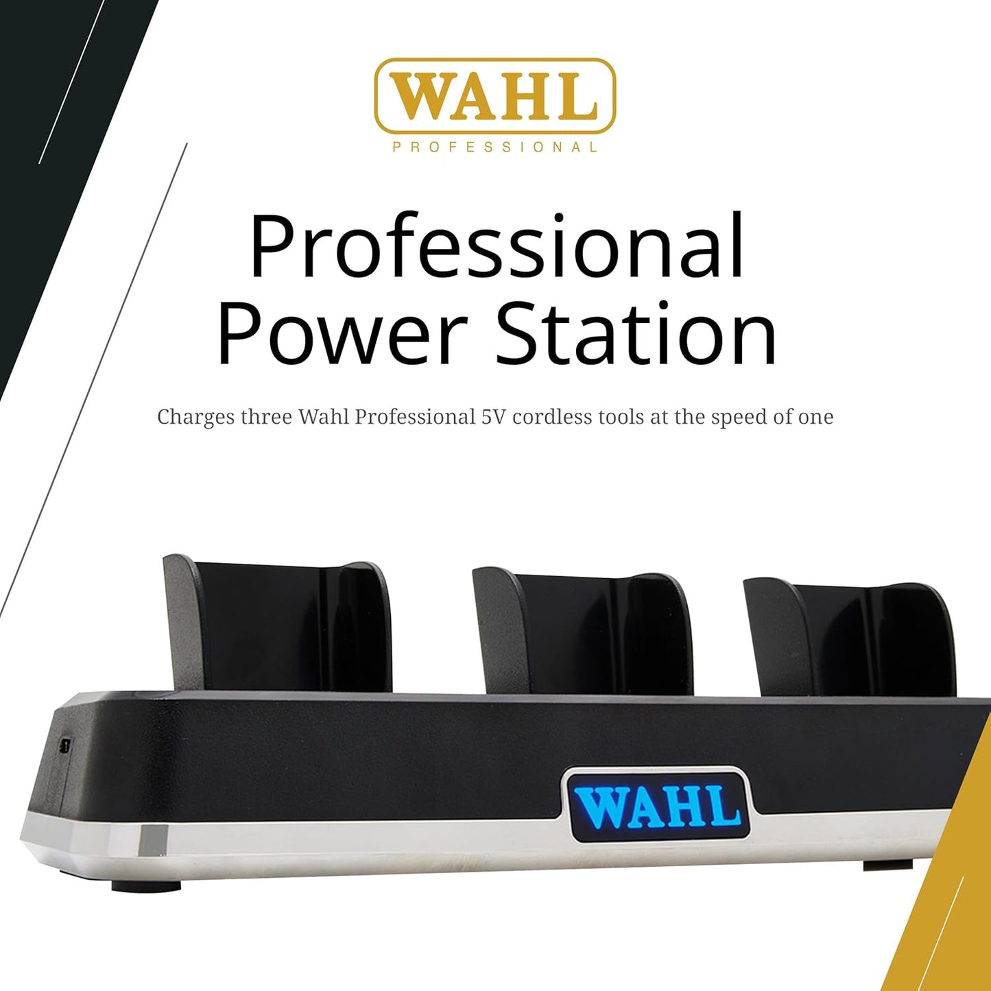 Wahl Professional Power Station - High-Performance Multi-Tool Charging Station for Barbers & Stylists