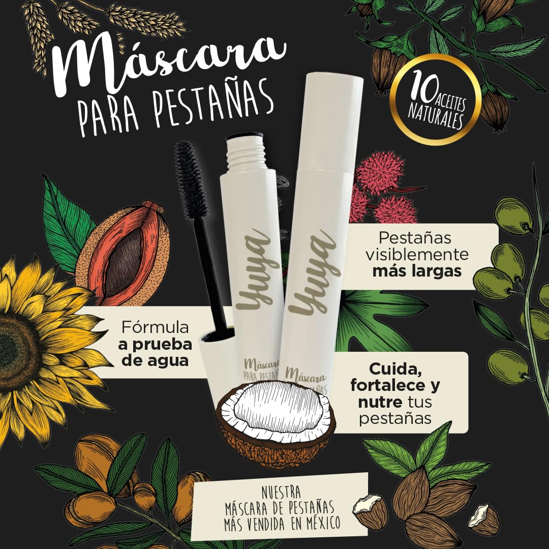 YuYa Cruelty-Free Makeup - Natural Oil Mascara for Long, Voluminous Lashes - Essential for Your Makeup Routine!