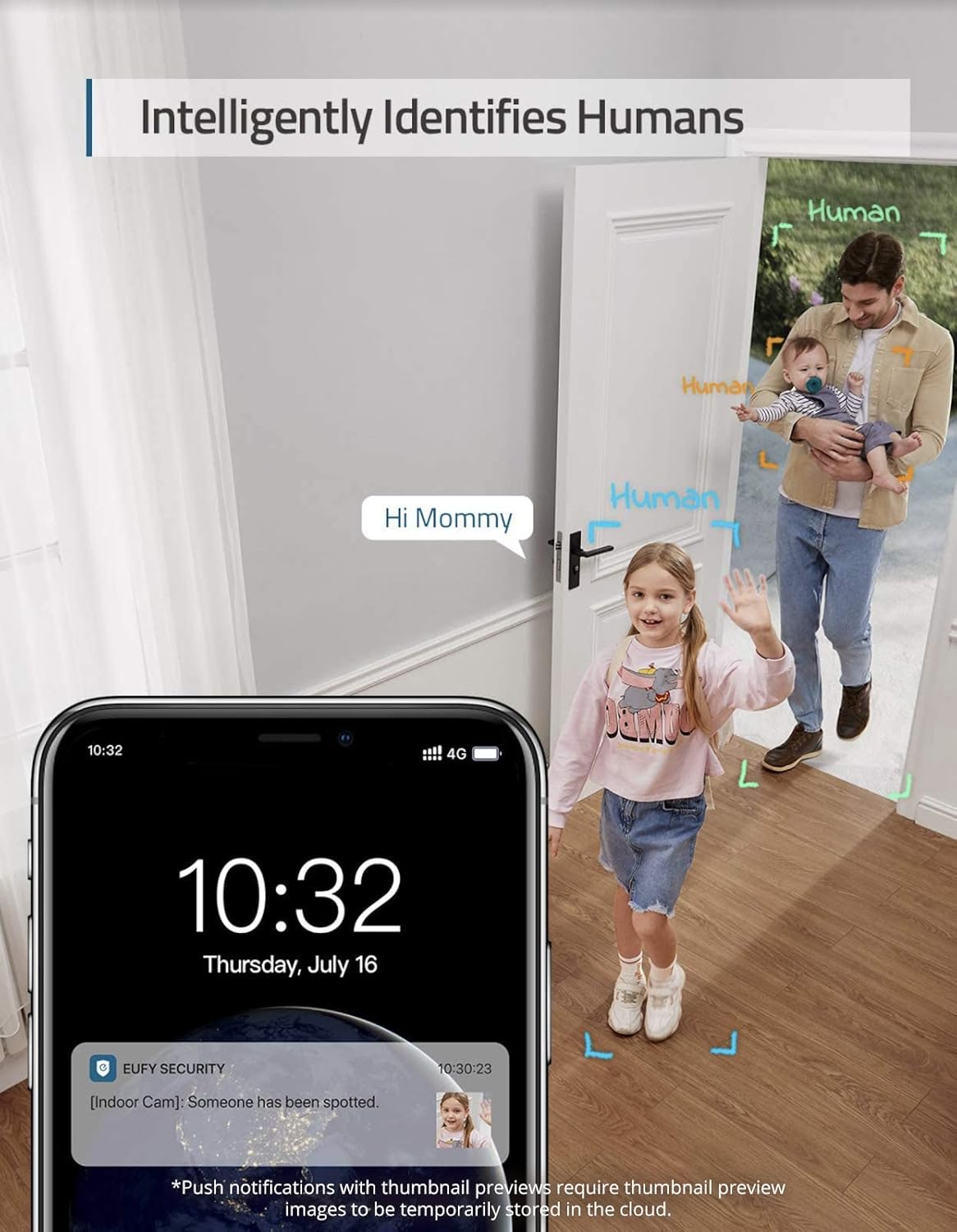 Eufy Security 4K UHD Indoor Camera - Dual Cameras with 8× Zoom & 360° Pan/Tilt Functionality