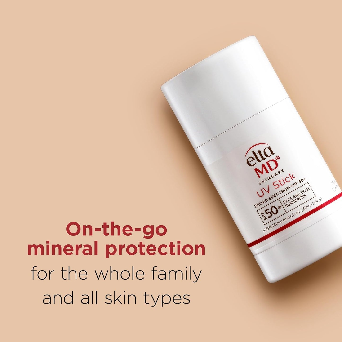 EltaMD UV Stick Sunscreen - Mineral SPF 50+ Face & Body Protection for Kids & Adults, Sensitive Skin