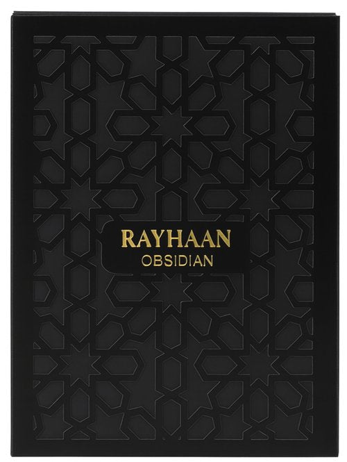 Rayhaan Obsidian - Woody, Spicy, Amber, Masculine - Eau de Parfum-Long-Lasting Fragrance for Men, 3.4 Ounce / 100 ml