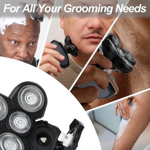 Freebirds Pro 5 Replacement Blades - Precision Shave Refills for Flexing Series Bald Head Shavers (Pack of 4)