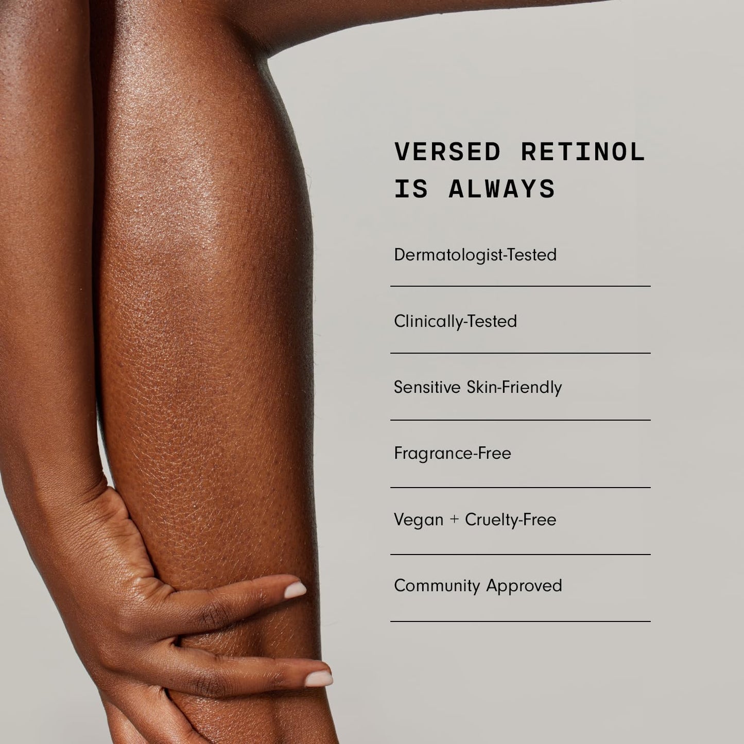 Versed Press Restart Retinol Body Lotion - Skin Firming Moisturizer with Cocoa Butter & Squalane - 6 oz for Dark Spots & Aging Skin