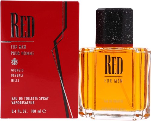 Giorgio Beverly Hills Men's Cologne - Red Eau De Toilette Spray, 3.4 Fl Oz | Long-Lasting Fragrance