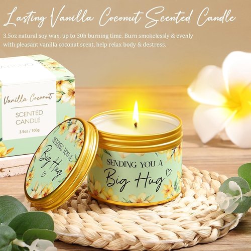 Regine Switzerland Spa Gift Basket - Relaxing Vanilla Coconut Self-Care Set for Women | Perfect for Mother's Day, Birthdays, or Get Well Soon