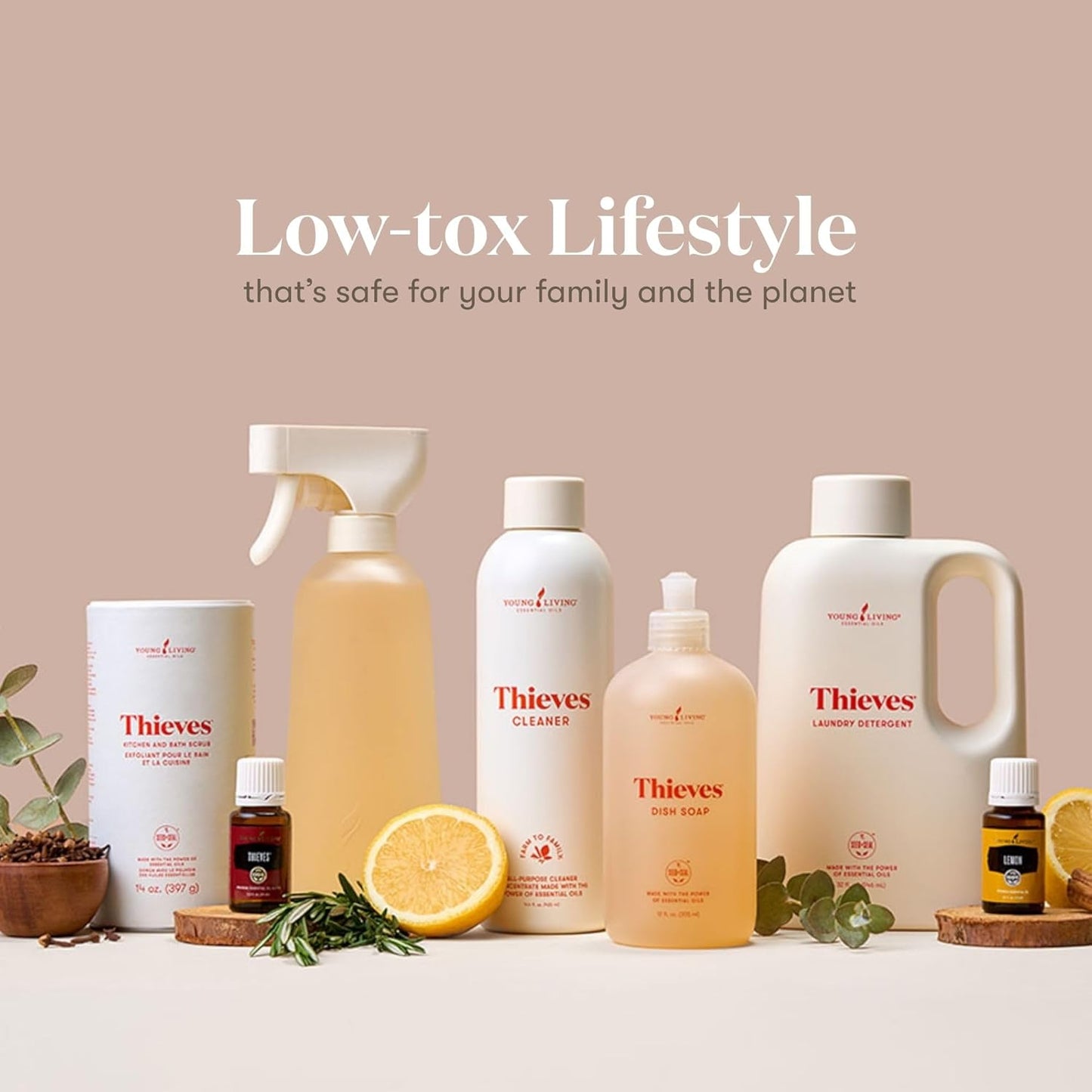 Thieves Household Cleaner - Plant-Based Multi-Surface Solution with Essential Oils | 14.4 oz
