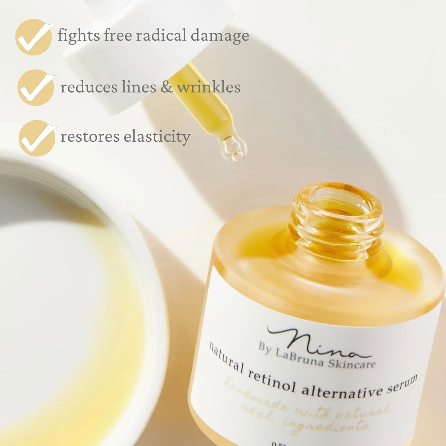 Skiennix Retinol Alternative Serum - Anti-Aging Formula for Youthful Skin | 1 oz