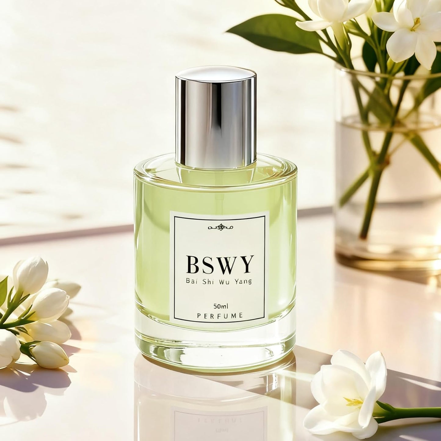 Skiennix Women's Eau de Parfum - Cozy Floral Jasmine & Sweet Vanilla - Long-Lasting Travel Size 1.7oz (50ml)