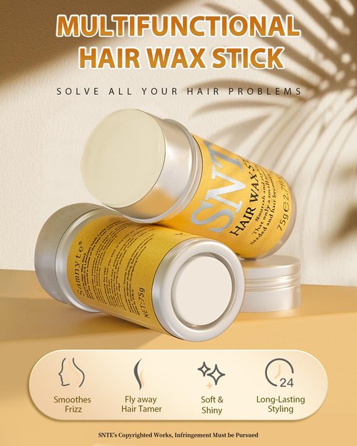 Samnyte Hair Wax Stick - Nourishing Gel Tamer for Flyaways & Slick Styles | 2.7 Fl Oz