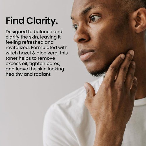 Natural Outcome Men's Face Toner - Daily Pore Cleansing Astringent with Witch Hazel & Aloe Vera | 8 Oz