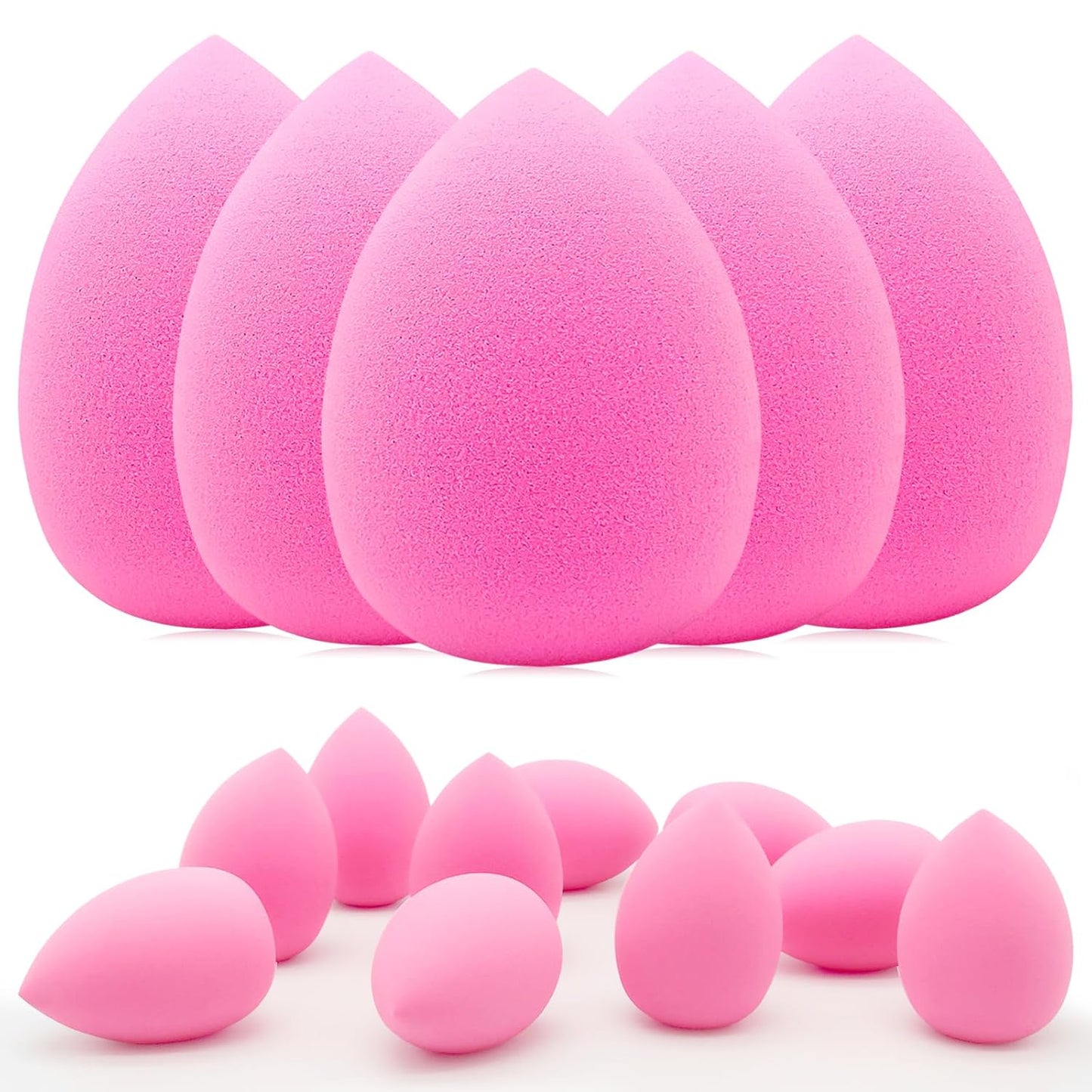 Skiennix 12-Piece Makeup Sponge Set - Latex-Free, Flawless Soft Blenders for Powder & Liquid Makeup