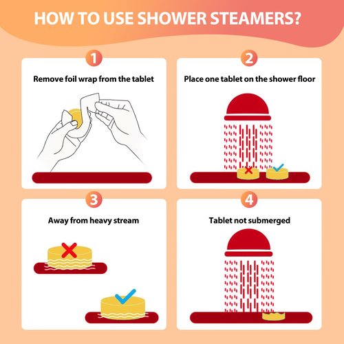 Shower Steamers Aromatherapy with Essential Oils - 12 Pack Birthday Gifts for Women, Mothers Day Gifts for Mom Wife Grandma from Daughter Son, Home Spa Self Care Gifts for Women Who Have Everything