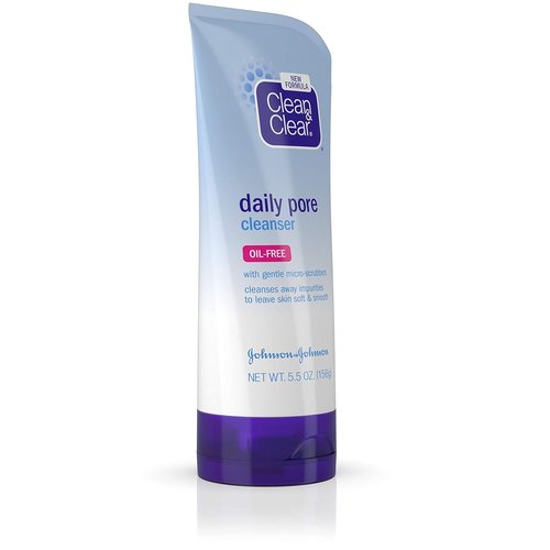 Clean & Clear Daily Pore Cleanser - Oil-Free Acne Face Wash for All Skin Types | 5.5 oz