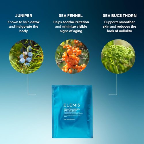 ELEMIS Cellutox Herbal Bath Sachets - 10-Pack Detoxifying Formula for Smoother Skin