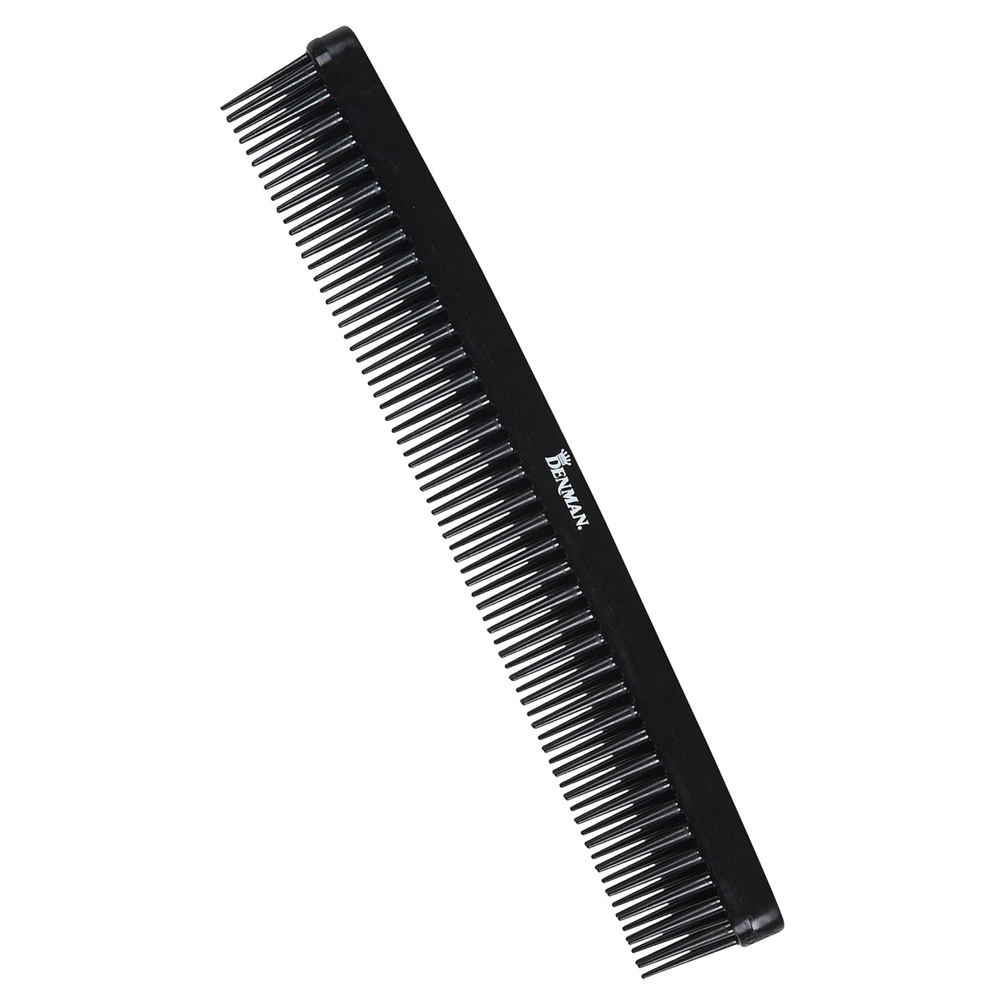 Denman Tame 'n' Tease Comb - Multifunctional Styling Tool in Classic Black