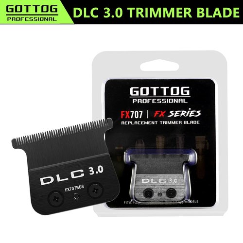 GOTTOG Replacement Blades for FX787 & FX726 Trimmers - Zero-Gapped, Black DLC 3.0 Blades