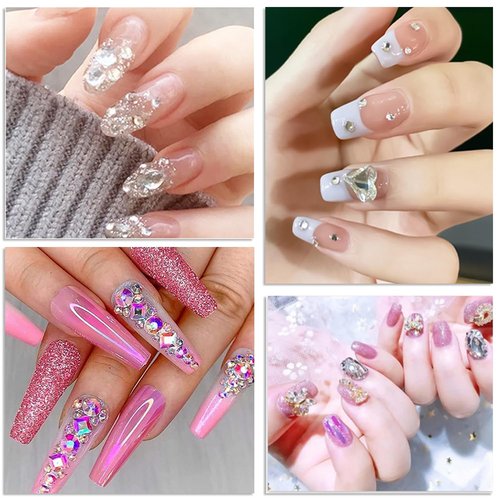 14400pcs Flatback Crystal Rhinestones Half Round Glue Fix Rhinestone for Crafts Nail Art（Crystal AB,SS4/1.4-1.6mm）