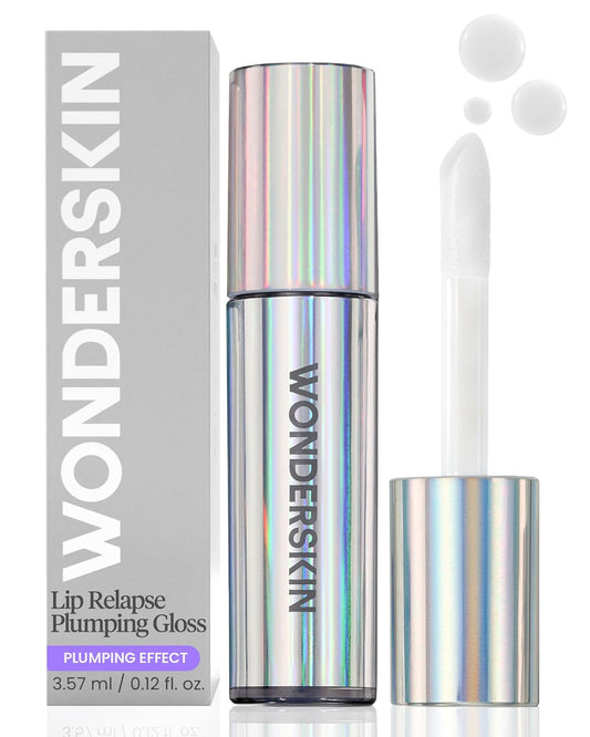 Wonderskin Lip Plumper Gloss - Hydrating, Non-Sticky Formula for Fuller Lips | High-Shine Finish