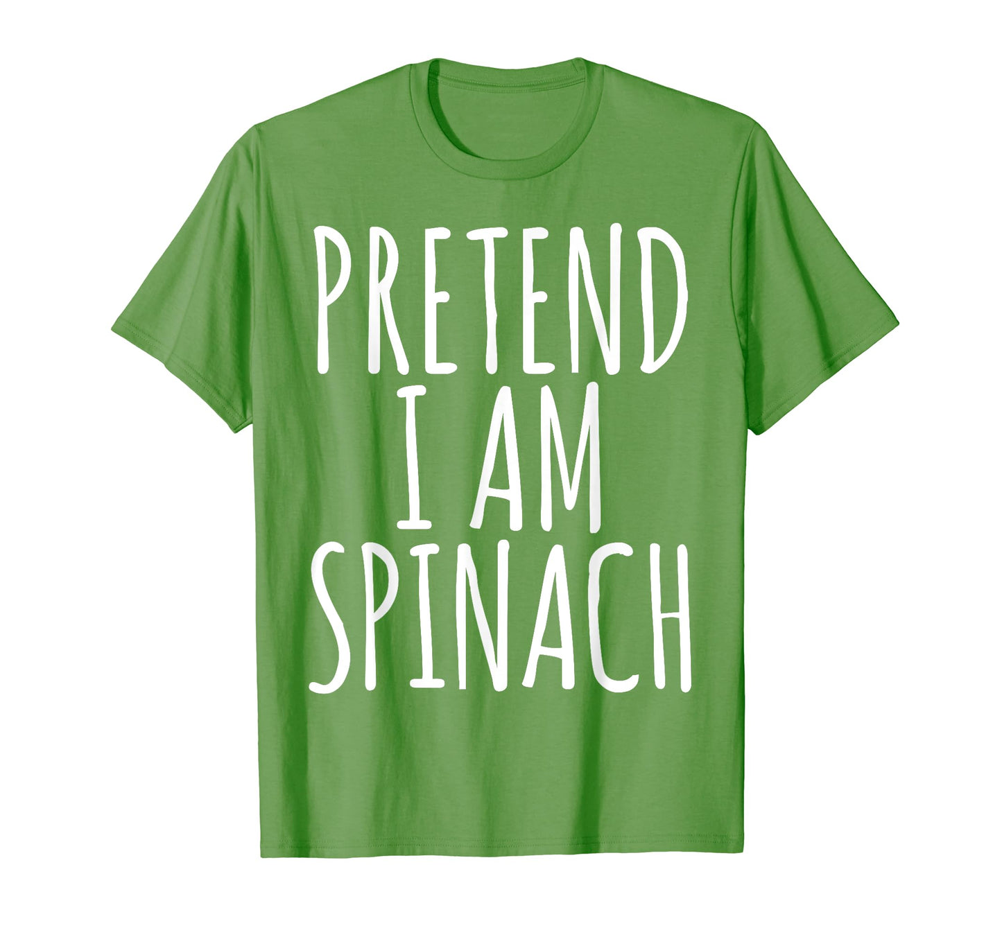 Lazy Funny Halloween Costume TShirt Pretend I Am Spinach T-Shirt