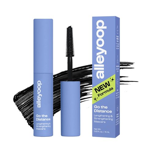 Alleyoop Tubing Mascara Black - Lengthening, Smudge-Proof Formula for Sensitive Eyes | Vegan, Biotin Infused, Mini 4 mL