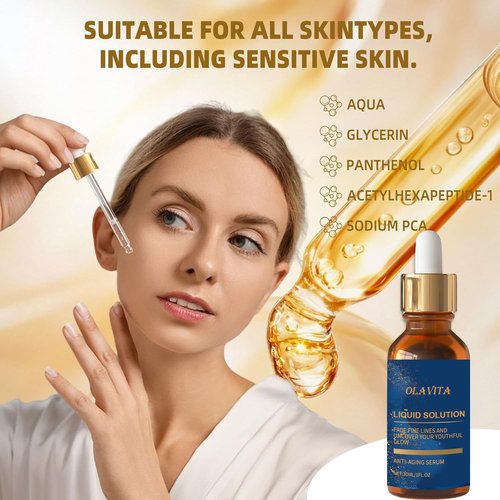 OLAVITA Anti-Aging Serum - Vitamin C, Retinol & Aloe Formula for Fine Lines & Uneven Texture | 2 Pack