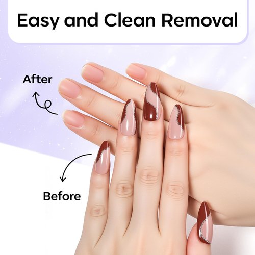 Makartt Press On Nail Glue Remover 10ML Fast and Easy Removal Debonder with 2 Dropper Applicators, 2 Wooden Sticks for Quick Glues, Press-On Nail, Solid Glue, Semi-Cured Sticker, Adhesive Tabs