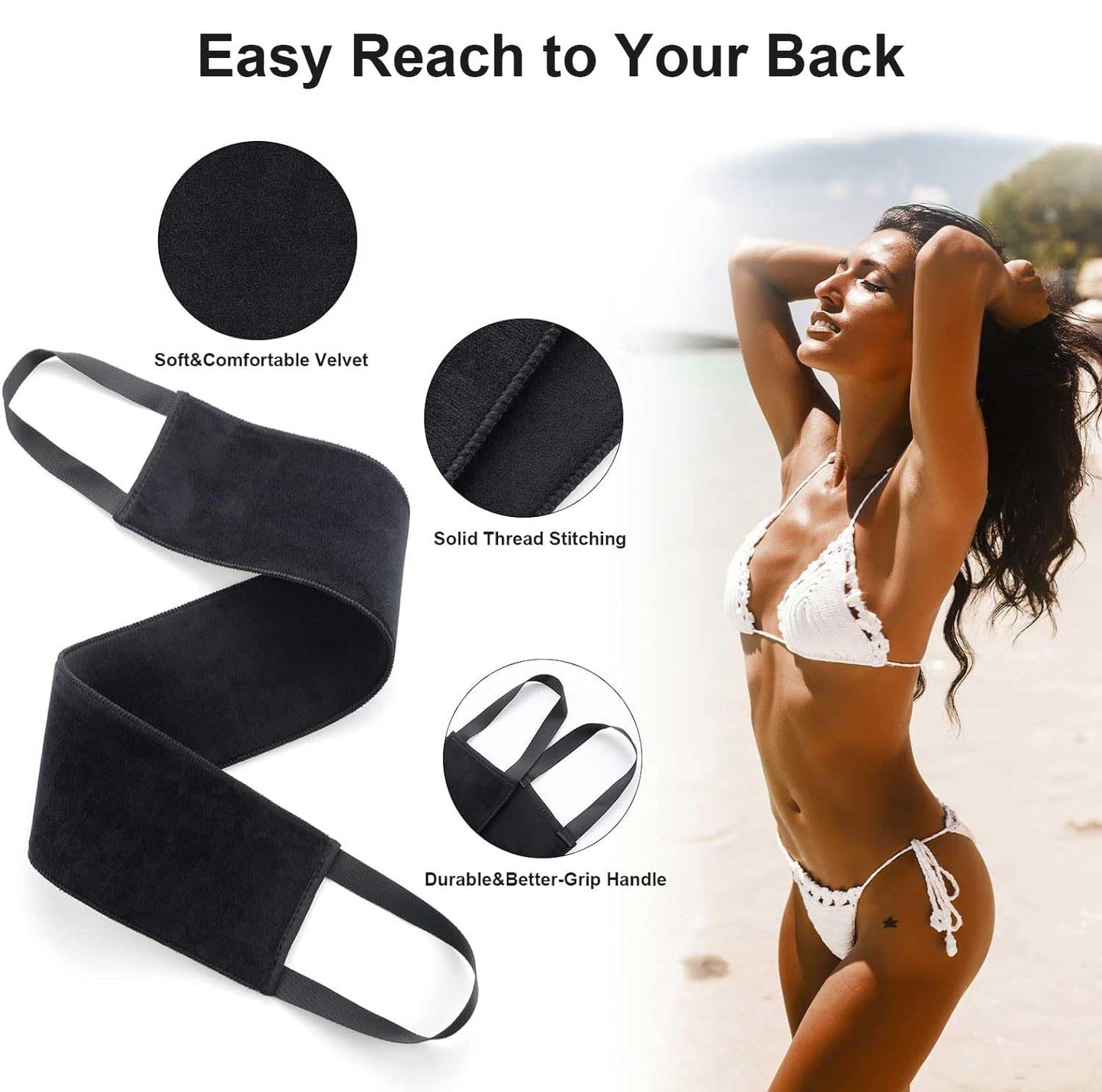 Skiennix Self Tanning Mitt Applicator Kit - 3-in-1 Tanning Glove & Kabuki Brush Set for Perfect Tan