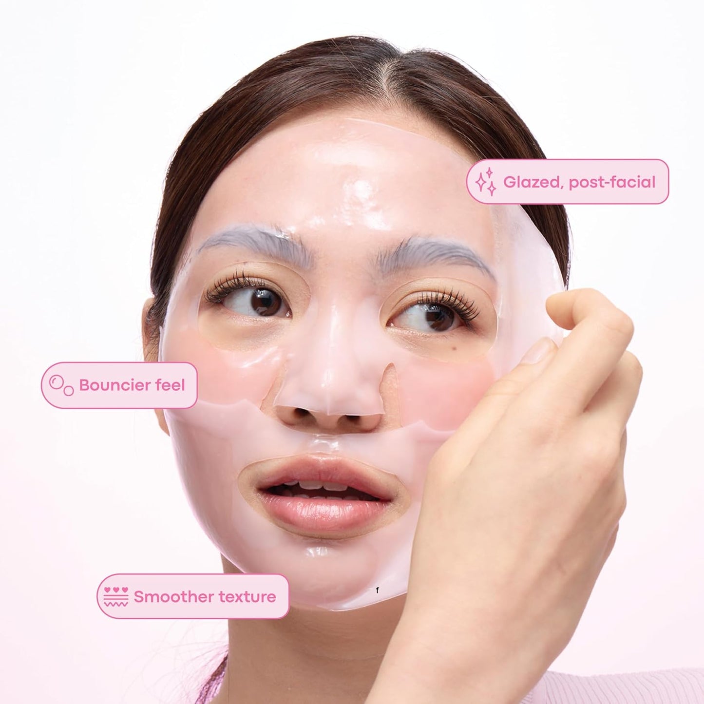 TONYMOLY Mask Melt Brightening Hydrogel Overnight Face Mask, Vitamin C and Rice Essence, 1 Sheet