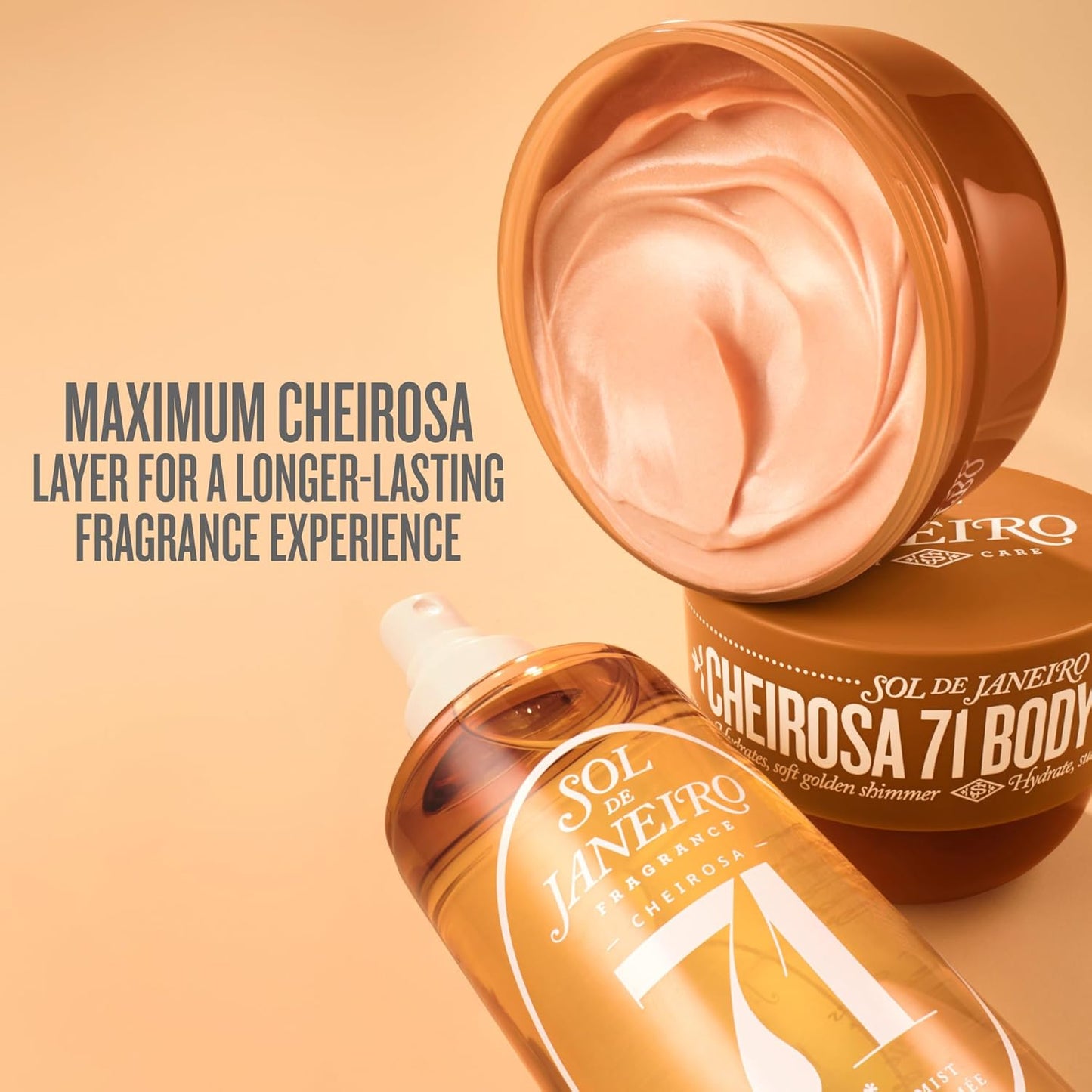 SOL DE JANEIRO Cheirosa Hair & Body Fragrance Mist Set - Full & Travel Size Duo - 8.1 & 3 Fl Oz