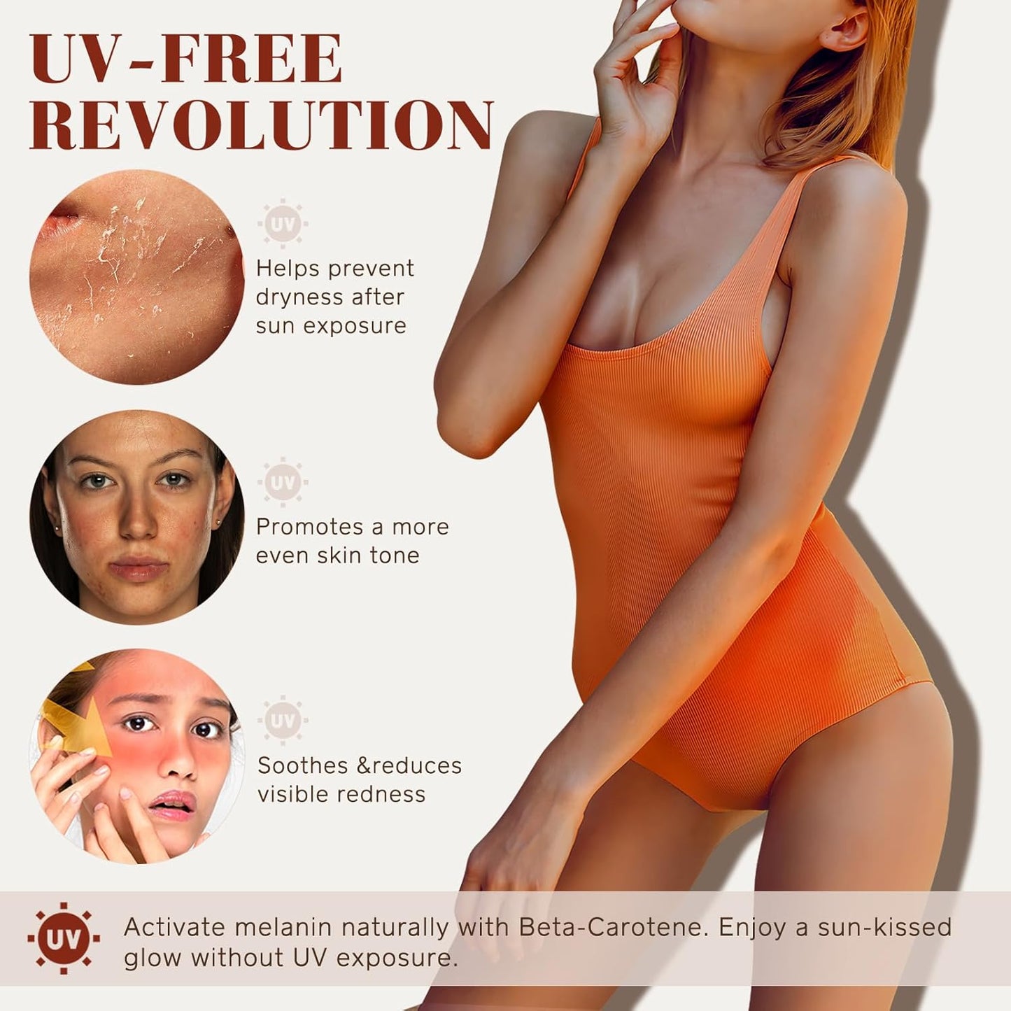 Skiennix Tanning Drops - Natural Sunless Tanning Solution for Face & Body | Enhances All Skin Tones