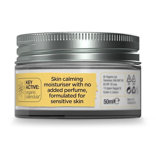 Dr Organic Calendula Face Cream - Nourishing Hydration for Sensitive Skin | 50ml