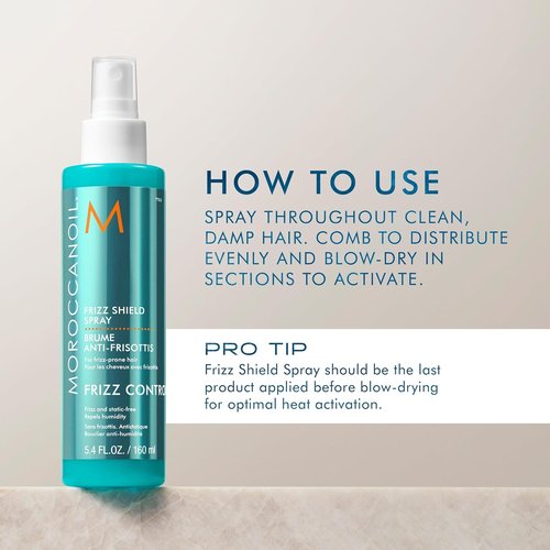 Moroccanoil Frizz Shield Styling Spray - Ultimate Frizz Control for Smooth, Sleek Hair