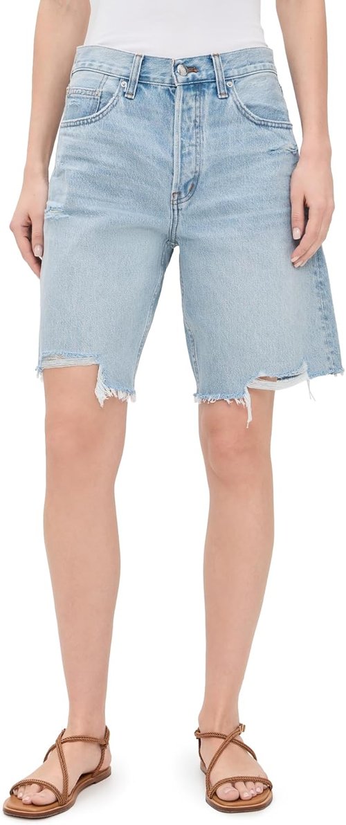 Madewell Women's Essex Long Baggy Shorts - Comfortable Fit | Stylish Summer Fashion