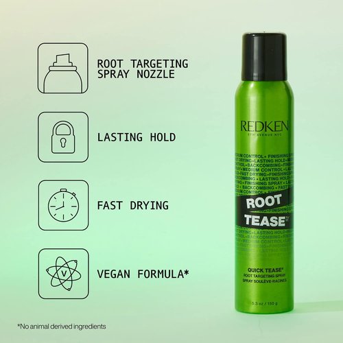 Redken Root Tease Backcombing Finishing Spray - Matte Finish & Teased Volume for All Hair Types