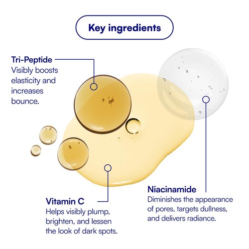 Bliss Vitamin C + Tri-Peptide Brightening Moisturizer | Squalane & Hydration Boosters | Anti-Aging Face Cream for Collagen and Elasticity | Clean Vegan & Cruelty Free 1.7 fl oz