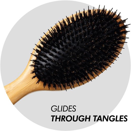 Sam Villa Signature Series Boar Bristle Hair Brush - Perfect for Professional Hair Styling