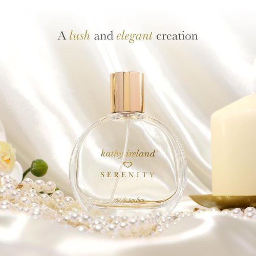 Kathy Ireland Serenity - Tropical Floral Perfume for Women | Eau de Parfum with Orange, Coconut Water & Vanilla - 3.4 oz