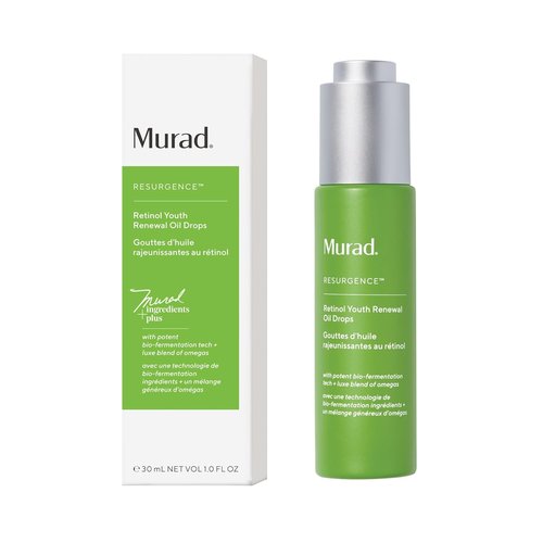 Murad Retinol Youth Renewal Oil Drops - Anti-Aging Facial Oil with Omega-Rich Hydration - 1.0 oz