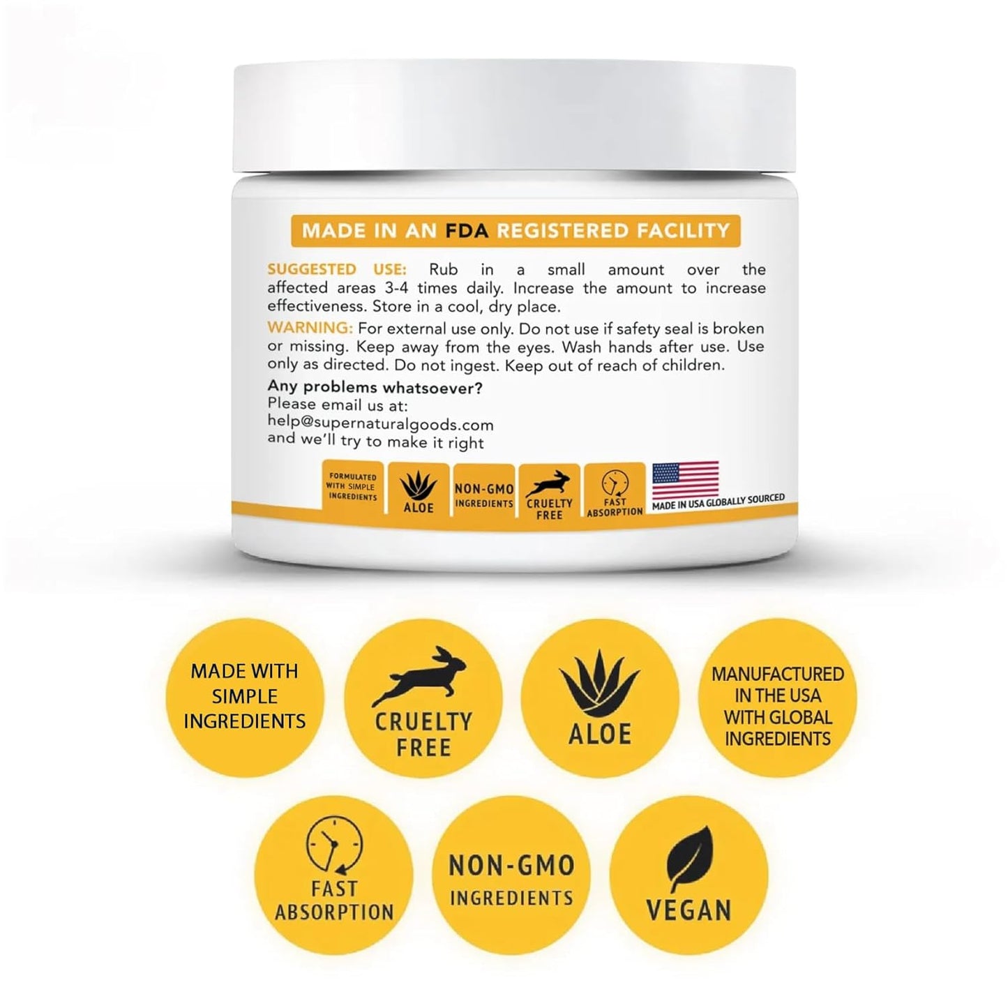 Super Natural Goods Manuka Honey Cream - Hydrating Lotion for All Skin Types | 8oz Moisturizing Body Cream with Real Manuka Honey, Aloe Vera & Cocoa Butter