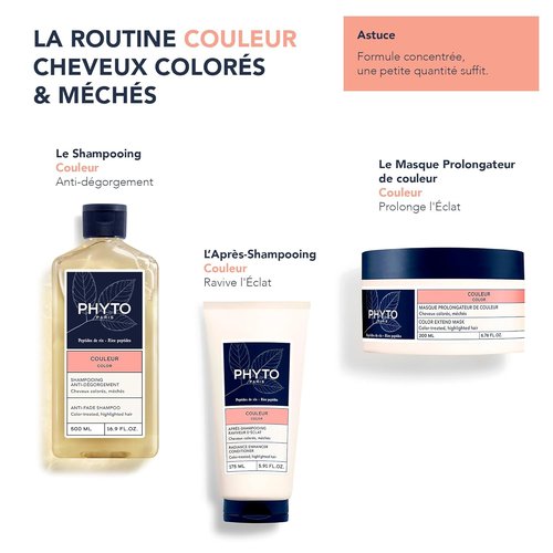 PHYTO COLOR Anti-Fade Shampoo - Sulfate-Free Formula for Vibrant Color-Treated Hair