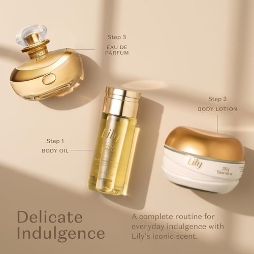 Lily Body Oil - Lightweight & Fast Absorbing Moisturizer | 5 Ounce Scented Formula