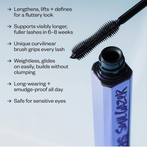 Kosas Mini Soulgazer Mascara - Lengthening & Lifting Peptide Formula | Smudge-Proof & Clump-Free, Vegan