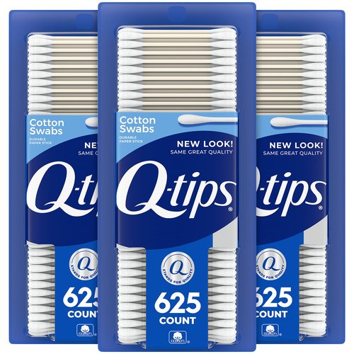Q-Tips Cotton Swabs - Ultra Soft & Absorbent | 625 Count for Gentle Cleaning